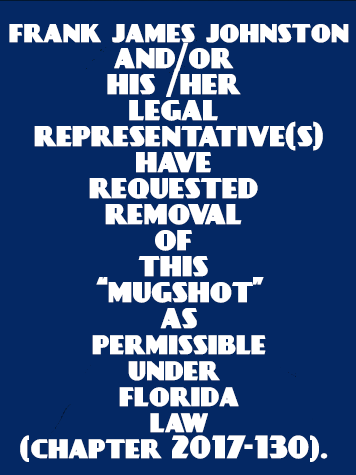  FRANK JAMES JOHNSTON fotografia del sheriff oficial del condado de Broward