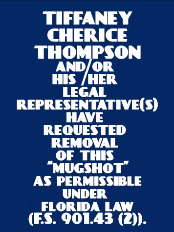 Tiffaney Cherice Thompson fotografia del sheriff oficial del condado de Broward