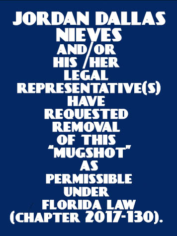  JORDAN DALLAS NIEVES fotografia del sheriff oficial del condado de Broward