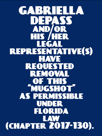  GABRIELLA DEPASS fotografia del sheriff oficial del condado de Broward