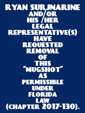  RYAN SURJNARINE fotografia del sheriff oficial del condado de Broward