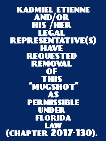  KADMIEL ETIENNE fotografia del sheriff oficial del condado de Broward