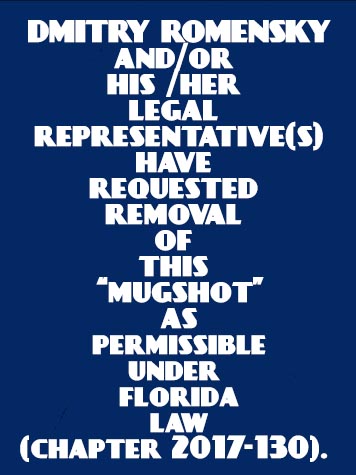 DMITRY ROMENSKY Public Records / South Florida Photos / Broward County Florida People + Places DMITRY ROMENSKY Photos, Records, Info / South Florida People / Broward County Florida Public Records Results