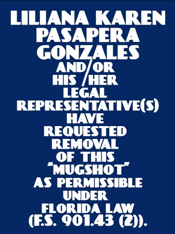  LILIANA KAREN PASAPERA GONZALES fotografia del sheriff oficial del condado de Broward
